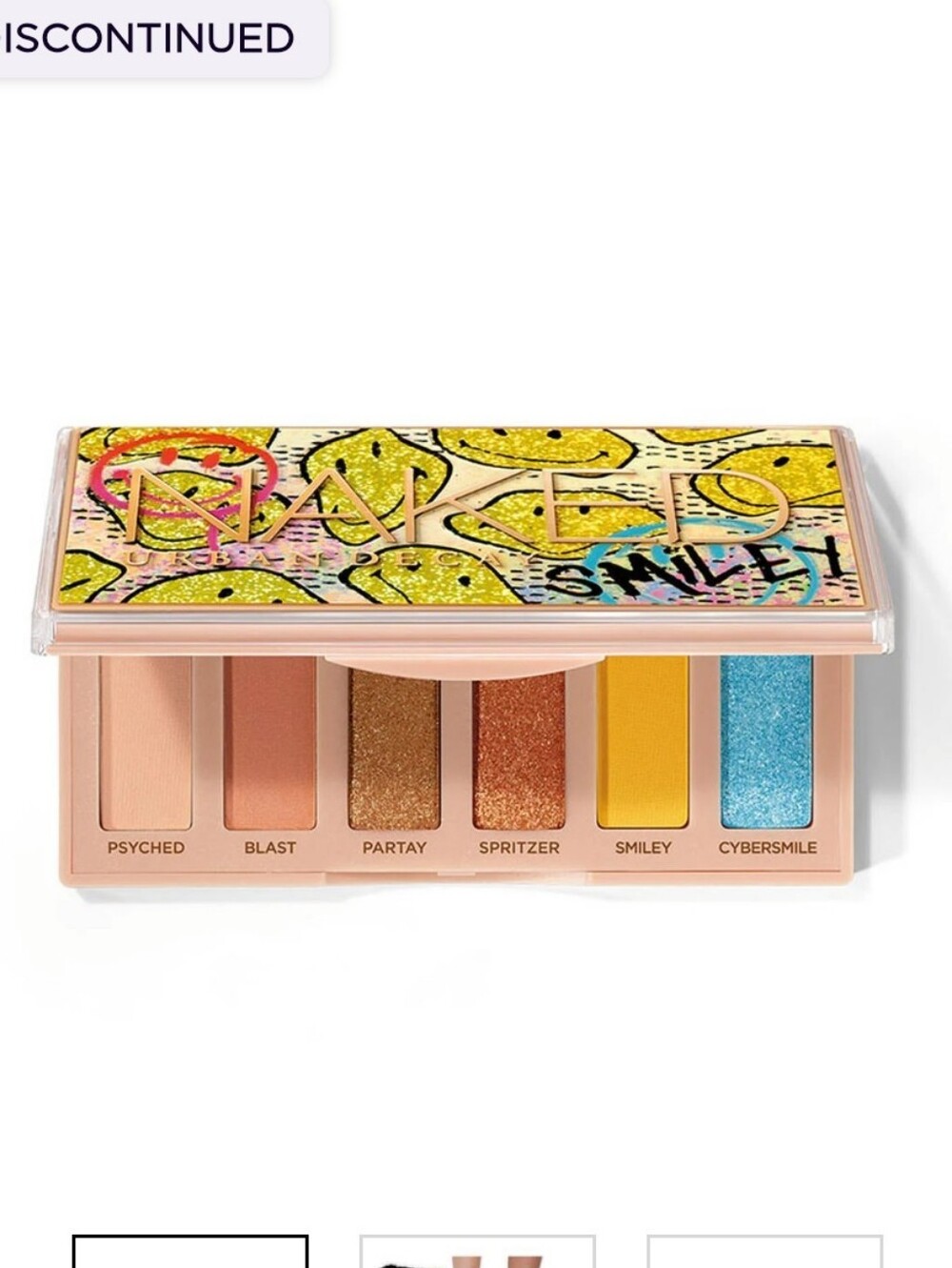 URBAN DECAY x Smiley® Naked Mini Eyeshadow Palette Mucho Happy *NEW & UNOPENED*